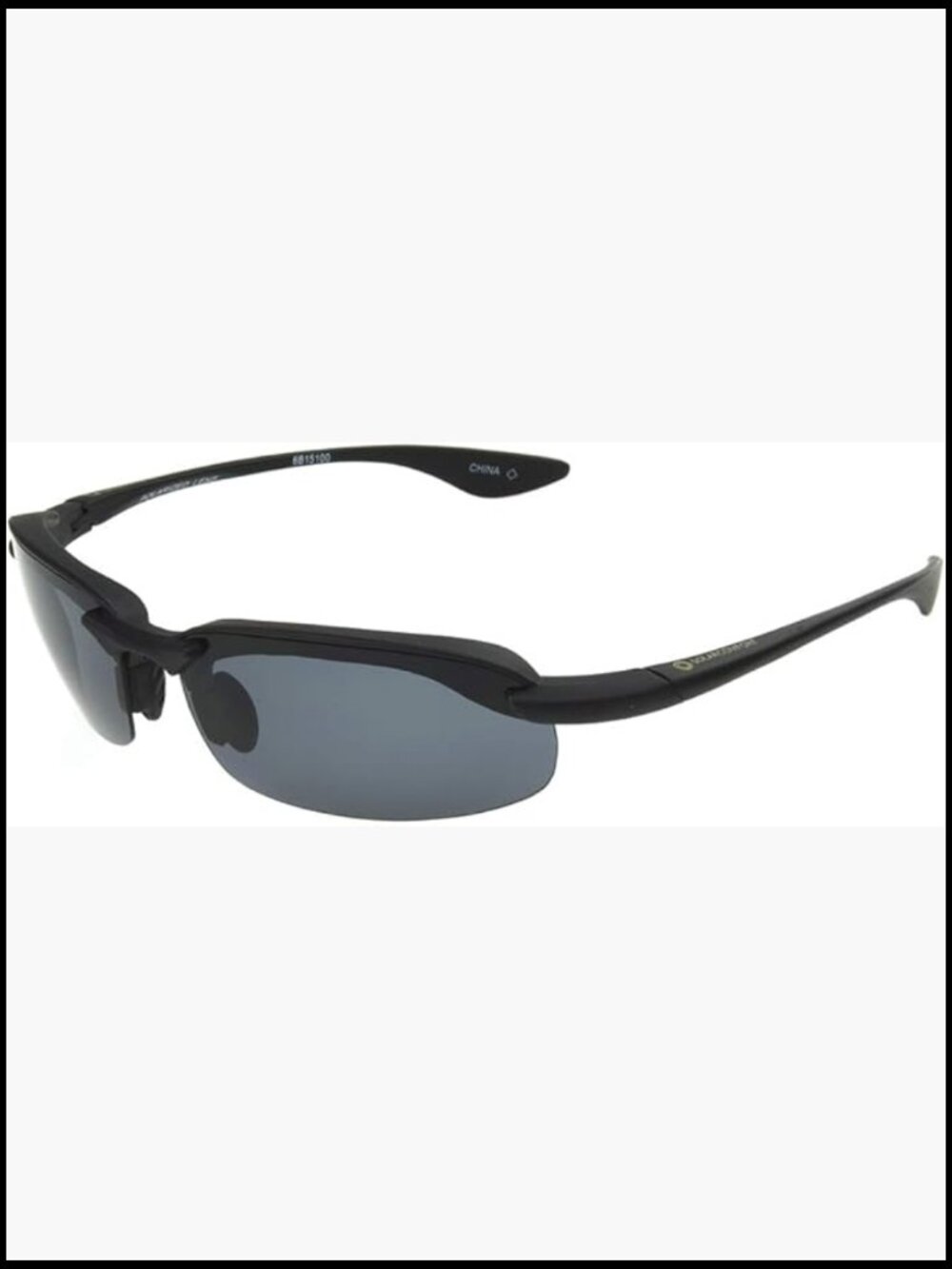 Plastic Polarized Sport Sunglasses Wrap Around Design